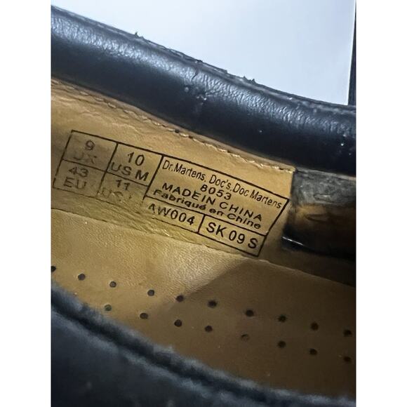 Vintage Dr. Martens 8053 Mens Black Leather Oxford Shoes US 10M Comfort Lace Up main image 4